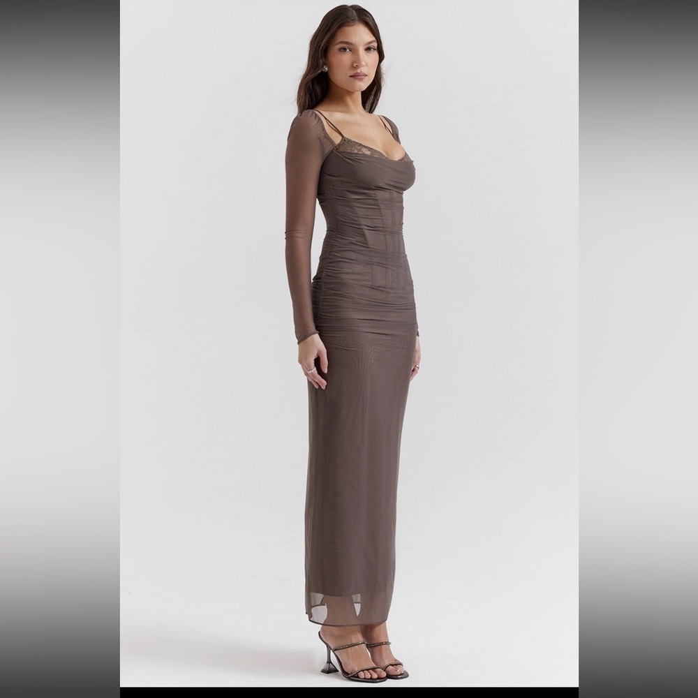 HOUSE OF CB 'Katarina' Smoke Maxi Dress/Size M-US 6-8/BA2905